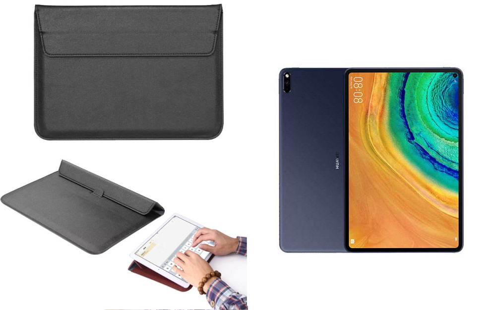Чохол-конверт VitoCase для Huawei MatePad 10.8 2021, з функцією підставки для планшета Чорний Київ - фото 1