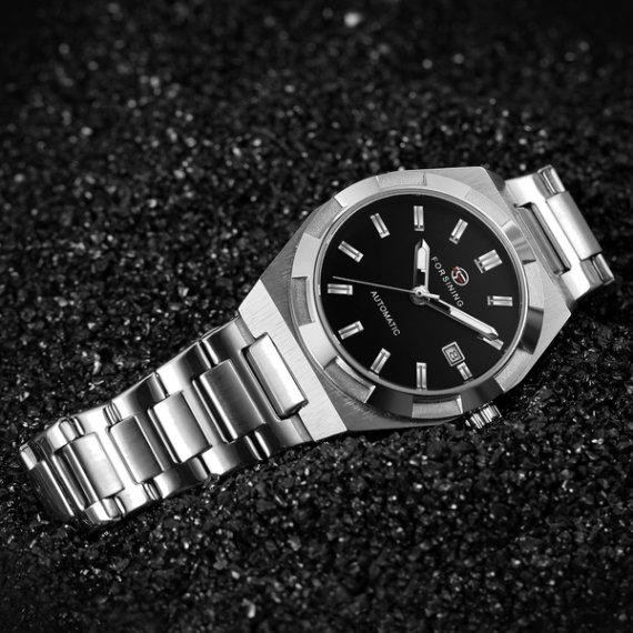 Мужские механические наручные часы Forsining Temp (Серебристые) Винница - изображение 6