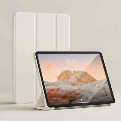 Чехол для планшета BeCover Tri Fold Soft TPU Silicone BeCover Apple iPad Air (4/5) 2020/2022 10.9" Beige (711734) Винница