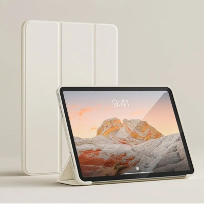 Чехол для планшета BeCover Tri Fold Soft TPU Silicone BeCover Apple iPad Air (4/5) 2020/2022 10.9" Beige (711734) Винница - изображение 3