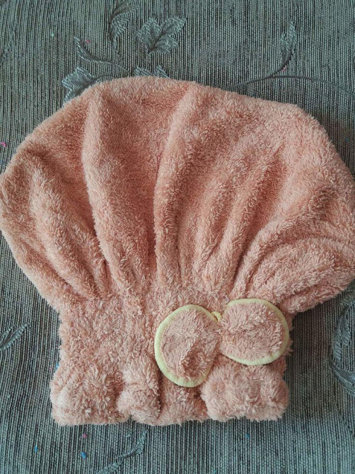 Тюрбан для волосся з мікроволокна one size гірчичний Київ - фото 2