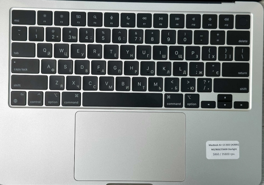 Ноутбук MacBook Air 13 2022 Starlight M2 8Gb. 256Gb. SSD , A2681 Идеал ! Киев - изображение 1