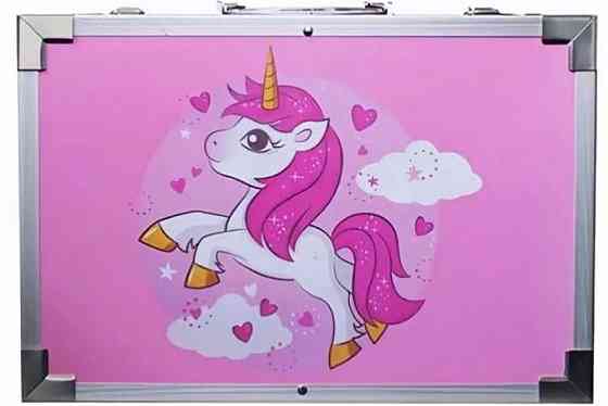 Дитячий набір для творчості 133 предмета у валізці Рисование Чемодан. Харків