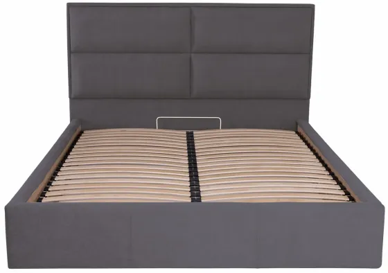 Кровать Двуспальная Sheffield Comfort 180 х 200 см Мисти Dark Grey С подъемным механизмом и нишей для белья Темно-серый Днепр