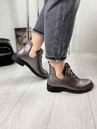 Черевики жіночі MENGTING срібні еко-шкіра 37р. (2051) Коломия