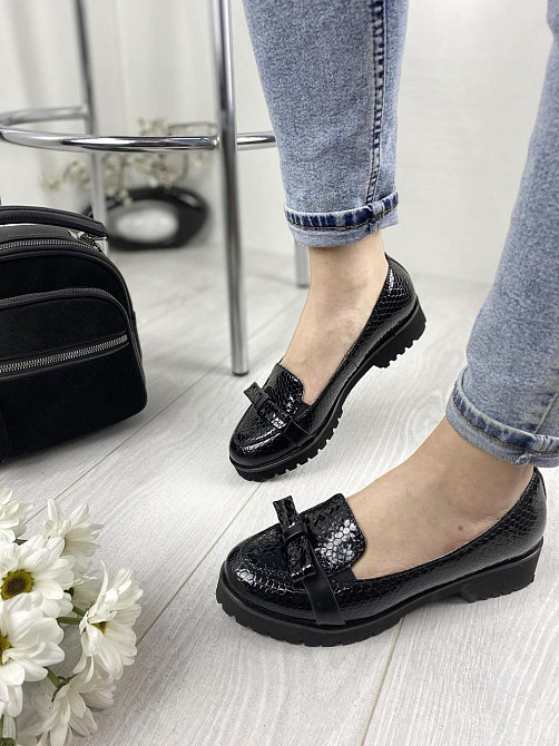 Eireen Туфлі жіночі Eireen Бант чорні (весна-осінь, шкіра натуральна) (1890) лише 37р. Коломыя - изображение 8