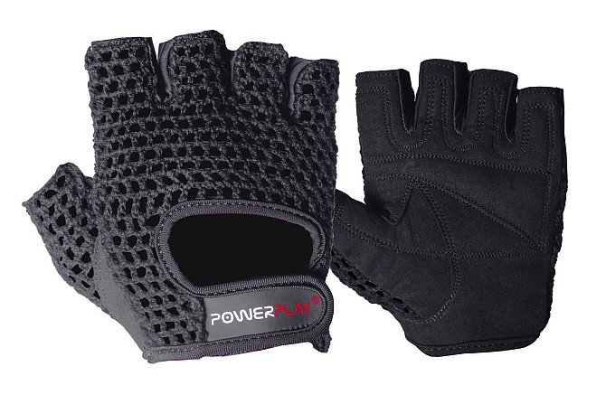 Рукавички для фітнесу PowerPlay 1953 Чорні XL Каменское - изображение 1