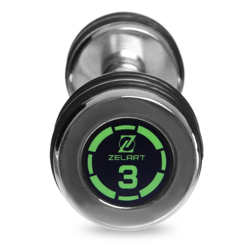 Гантель 3 кг хромированная Zelart-2622-3 Киев - изображение 4