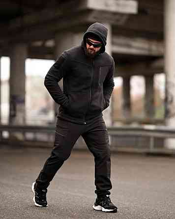 Флісовий спортивний тактичний костюм TARANTUL black ТР6551 Одеса