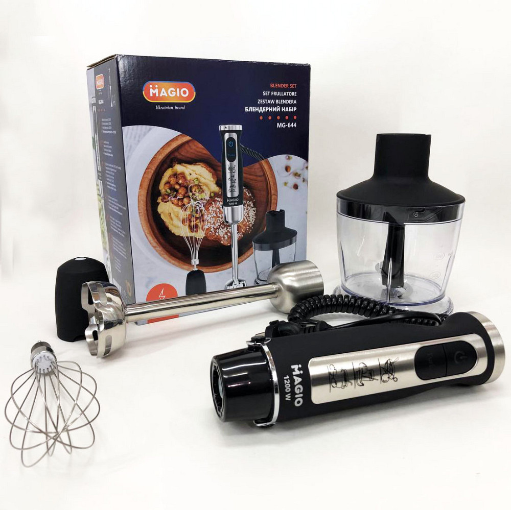 Электрический блендер стационарный для смузи MAGIO MG-644 1200 Вт, Легкий блендер для дома OD-10 Львов - изображение 20