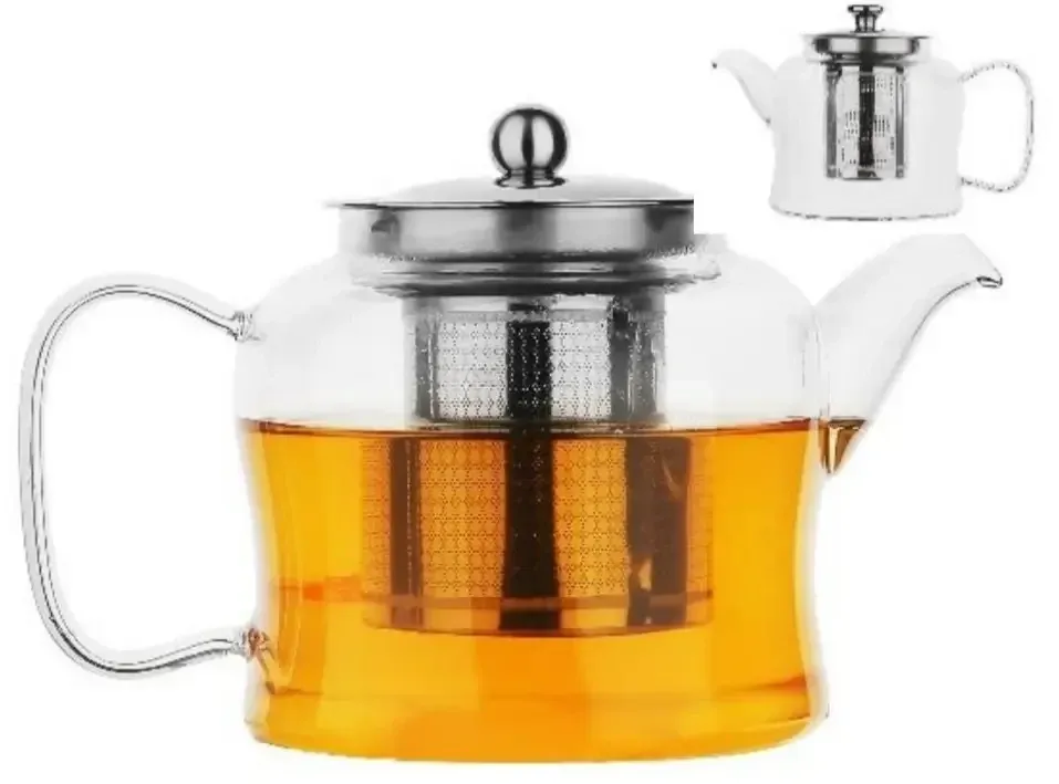 Стильний Скляний чайник-заварник 600 мл. Термостійкі до 500° Одеса - фото 1