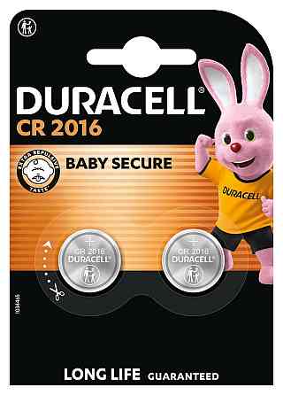 Спеціальна літієва батарейка типу «таблетка» Duracell 2016 3V, (DL2016/CR2016), 2 шт. (6409616) Київ