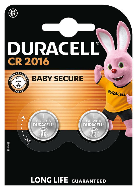 Специальная литиевая батарейка типа «таблетка» Duracell 2016 3V, (DL2016/CR2016), 2 шт. (6409616) Киев - изображение 4