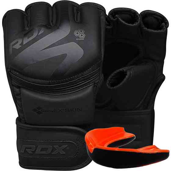 Рукавиці ММА RDX F15 Noir Matte Black S (капа в комплекті) Кам'янське