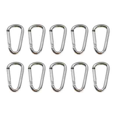 Карабин туристический Tramp Набір 10 шт без муфти 6 cм Silver (UTRA-300-silver) Винница