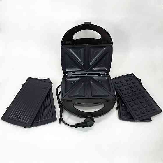 Мультипекар зі знімними пластинами, Сендвічниці бутербродниці, Електрична бутербродниця для дому GX-12 Івано-Франківськ