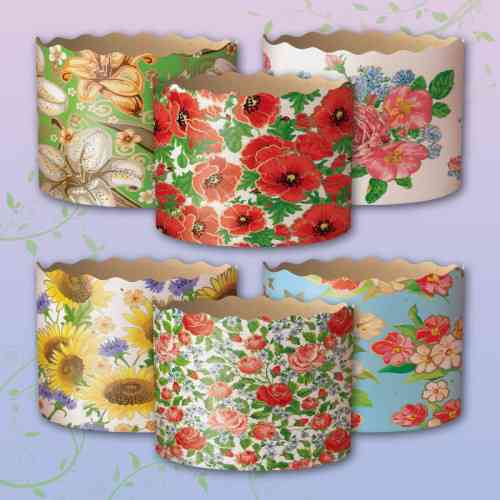 Форми для Пасок 300 гр d110 h85 Квіти 50 шт/пач. Харків