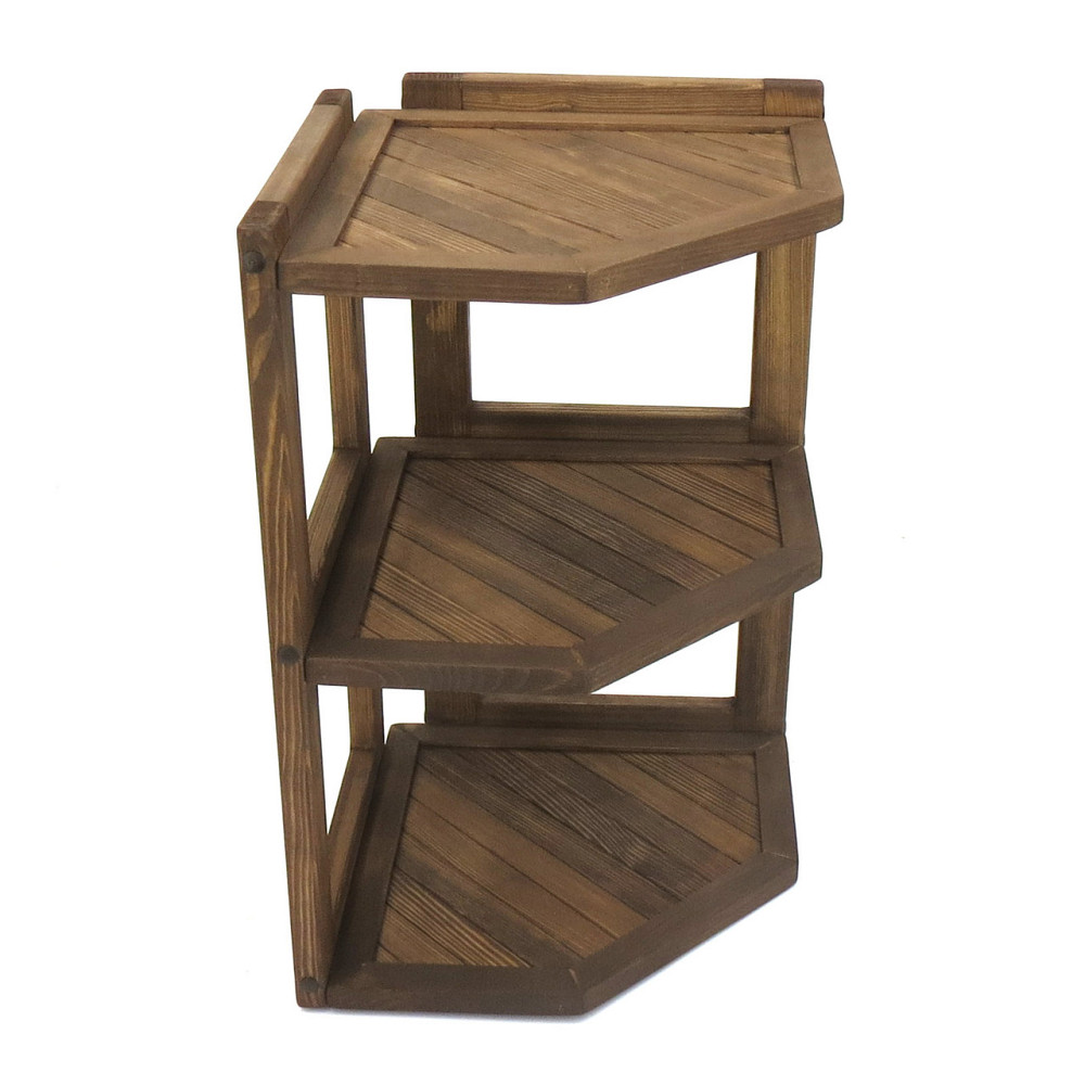 Угловая настенная полка 