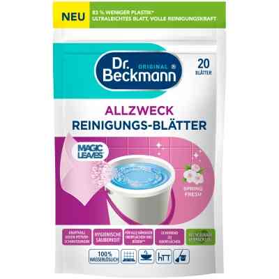 Засіб для миття підлоги Dr. Beckmann Magic Leaves Розчинні серветки для прибирання Весняна свіжість 20 шт. (4008455097312) Вінниця