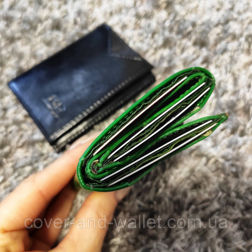 Стильный маленький женский кошелёк зеленого цвета MD 610 Киев - изображение 4