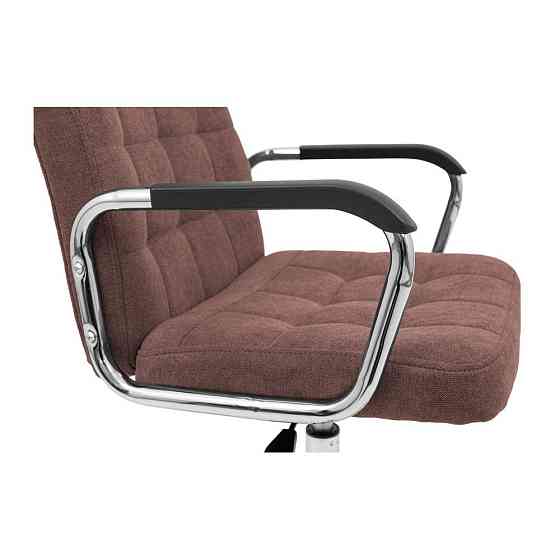 Офісне Крісло Керівника Brooks Piastra Хром Коричневий Київ