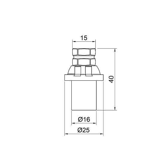 Заглушка пресс Icma 16х2 №417 Киев