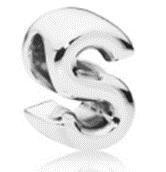 Срібна намистина Пандора  "Літера S" MasterSem Київ - фото 1