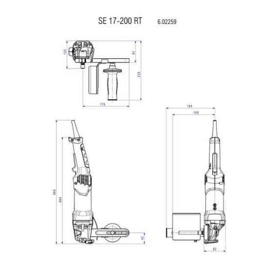 Щеточная шлифовальная машина Metabo SE 17-200 RT (602259000) Киев