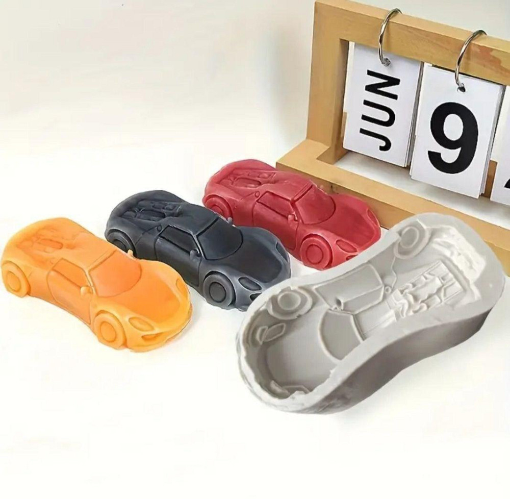 Форма силиконовая Машина 127 на 65 мм серый Киев - изображение 3