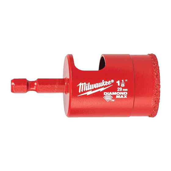 Коронка алмазна Diamond Plus/Max MILWAUKEE, диаметр 29,0мм (1/4' Hex) (сверление с водой) Одесса