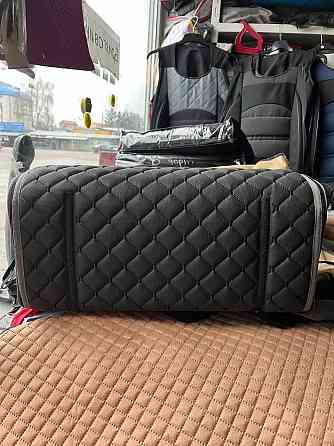 Сумка-органайзер у багажник автомобіля з екошкіри, чорна Київ