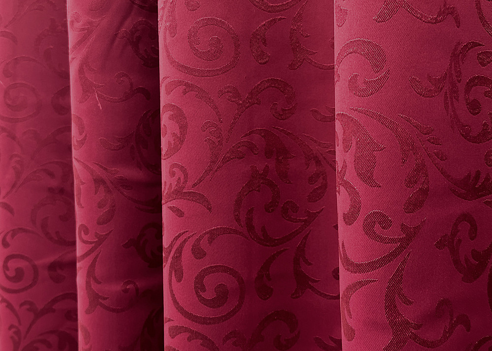 Комплект коротких штор VR-Textil Блекаут № 1099ш Бордовий 130х170 см 2шт (35-0391) Київ - фото 6