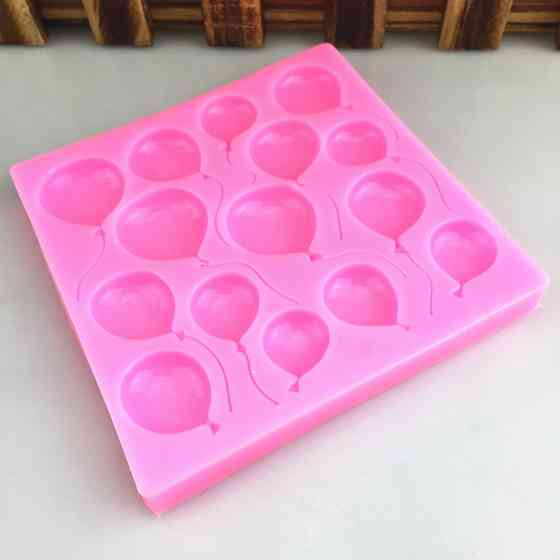 Молд силиконовый Шарики 96 на 96 мм розовый Киев