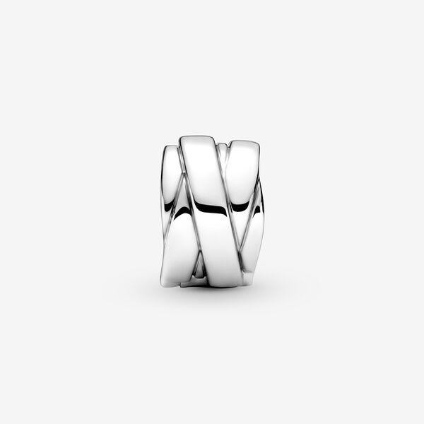 Серебряный шарм для браслетов Пандора Polished Ribbons ClipMasterSem Киев - изображение 2