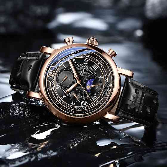 Годинник чоловічий наручний Chenxi Patek Steel Black (2 ремінці) Вінниця