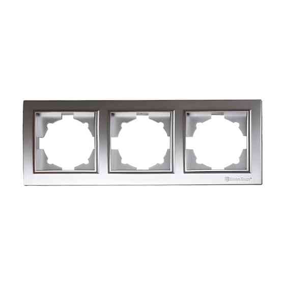 Рамка трехместная, Enzo серебряный камень Днепр