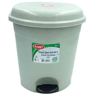 Контейнер для сміття Planet Household №2 з педаллю сірий 6 л (10338) Вінниця