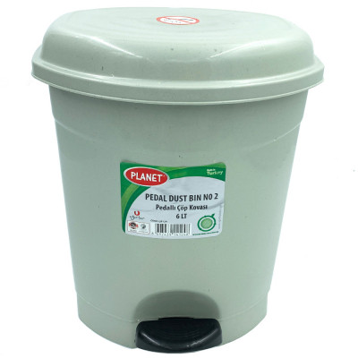 Контейнер для сміття Planet Household №2 з педаллю сірий 6 л (10338) Вінниця - фото 2