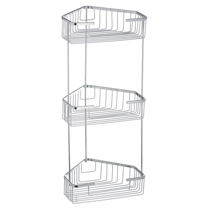 Угловая 3-ярусная полка-решетка для ванной Zerix LR335-2 (LL1453) Харьков - изображение 1