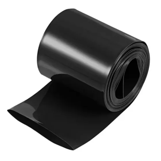 Термоусадочная трубка ПВХ 180x0.15 мм, длина 1 м, черная защита, изоляция и антикоррозийная обработка проводов Киев