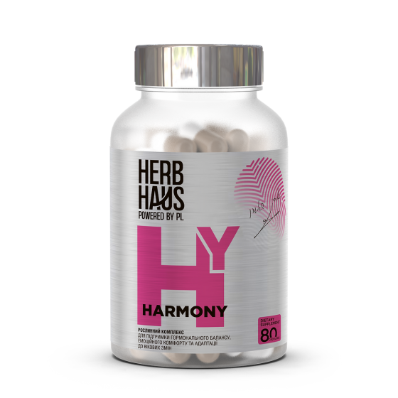 Диетическая добавка для поддержки гормонального баланса, емоционального комфорта HARMONY HerbHaus капсулы №80 Днепр