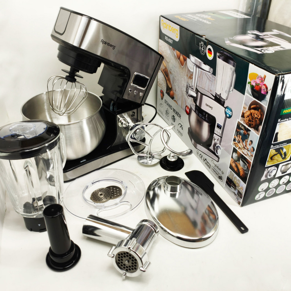 Планетарный миксер для теста и взбивания, Миксер тестомес для дома, Многофункциональный кухонный прибор JH-78 Львов - изображение 8