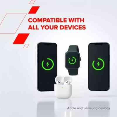 Зарядний пристрій Canyon 4-in-1 wireless charging stand 30W + charger 65W + cable 1.0m white (CNS-WCS405W) Вінниця