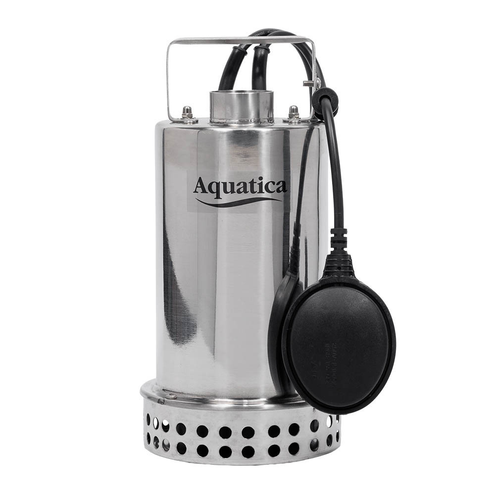 Насос дренажный садовый 0.75кВт Hmax 8м Qmax 180л/мин (часто до 5мм, нерж) AQUATICA (773055) Ровно - изображение 6