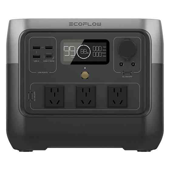 EcoFlow RIVER 2 Pro — зарядна станція 768 Вт·год, інвертор 800 Вт, LiFePO4, автономне живлення для дому, дачі, подорожей, 220В Миколаїв