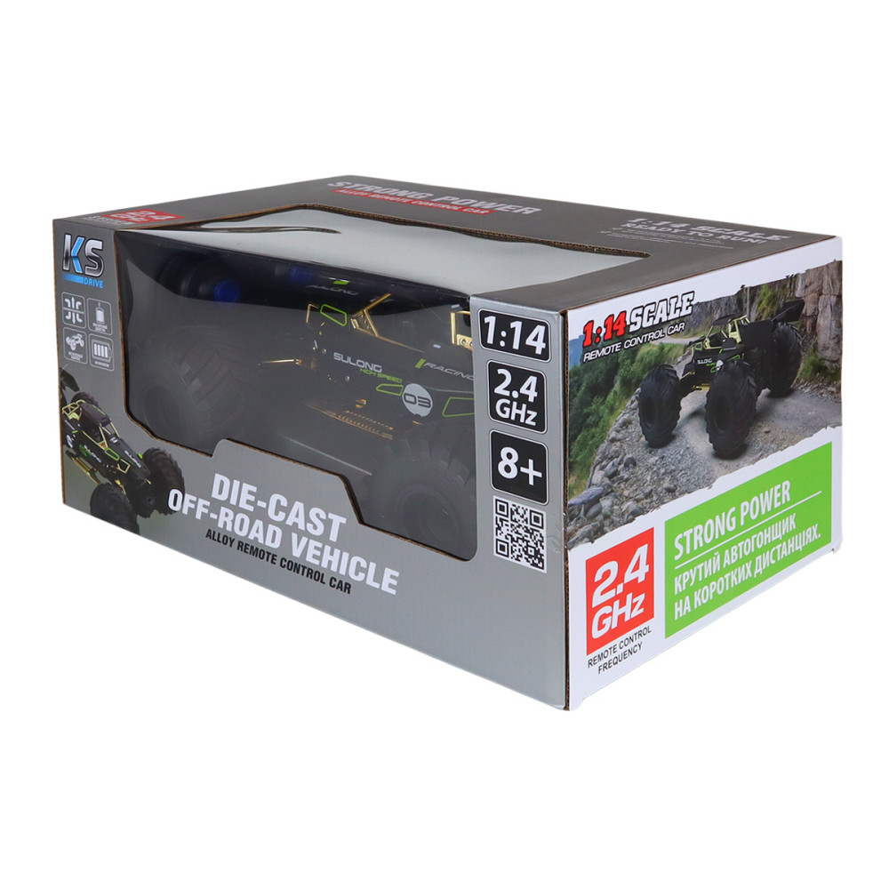 Автомобіль Off-road на р/к – High Speed (чорний, метал. корпус, 1:14) Дніпро - фото 5