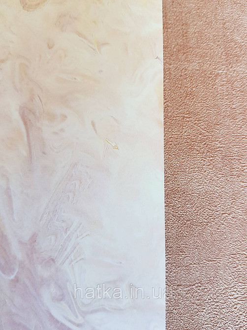 Обои виниловые Grandeco One roll one motif 1.59x2.8 панно мурал 3д абстракция под камень розовые коричневые Киев - изображение 2