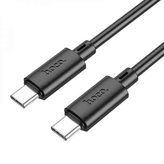 Кабель HOCO X88 Type-C-Type-C 60W для заряджання телефону планшету круглий 1 м чорний Київ
