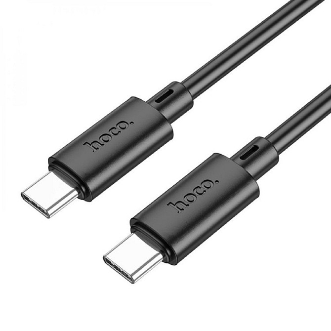 Кабель HOCO X88 Type-C-Type-C 60W для заряджання телефону планшету круглий 1 м чорний Київ - фото 1