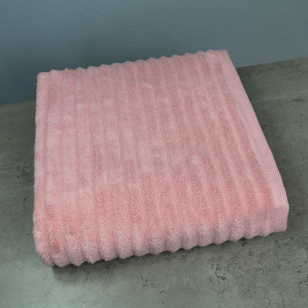 Банное махровое полотенце GM Textile 70x140см Премиум качества Зеро Твист 550г/м2 (Розовый) Сумы - изображение 1